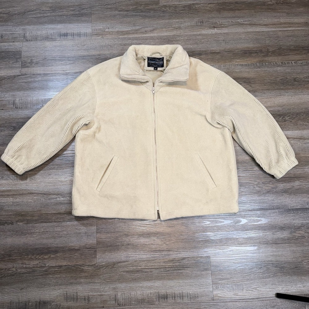 VTG Forecaster Sport Jacket Women's X-Large Coat Long Sleeve Oversized Oatmeal